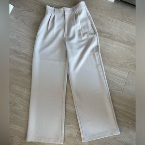 Abercrombie Taupe Wide Leg Trousers Size S